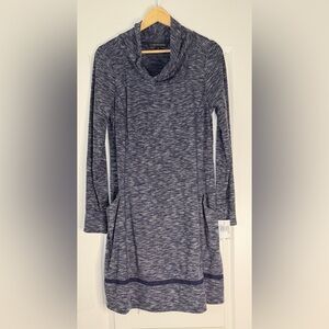 Women's Long Sleeve Blue Dress, Size 12